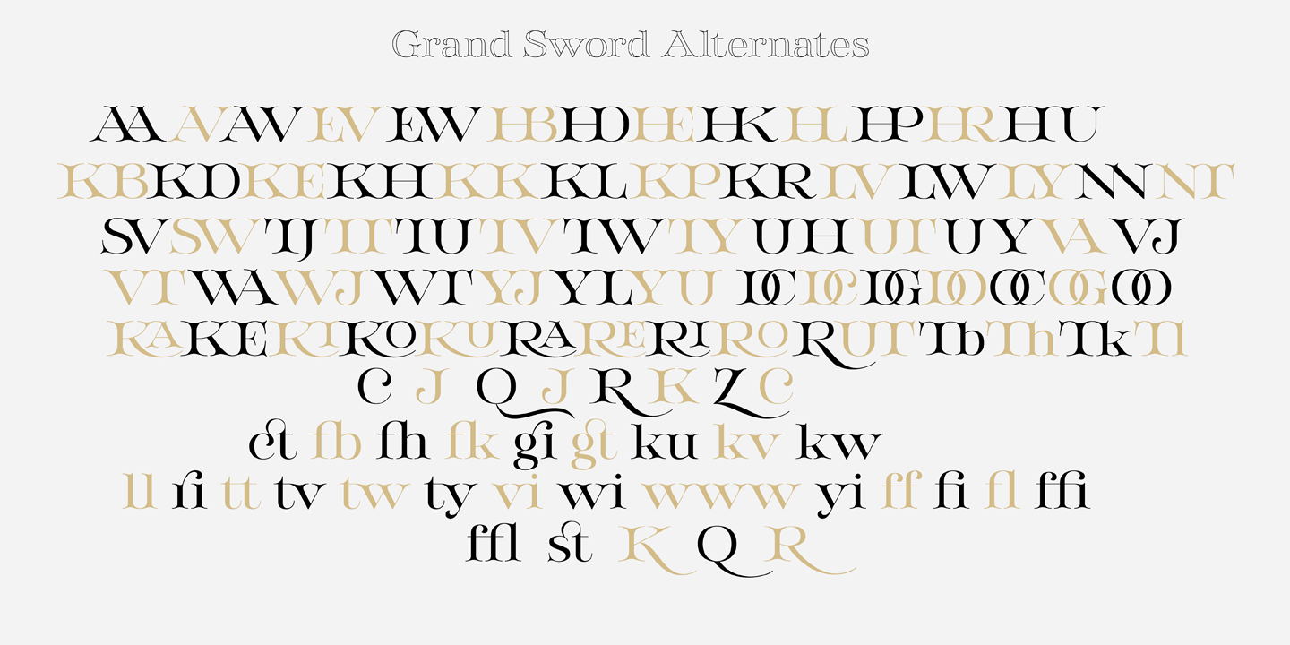 Ejemplo de fuente Grand Sword #3